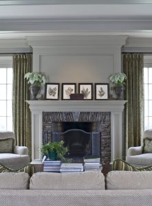 fireplace mantel